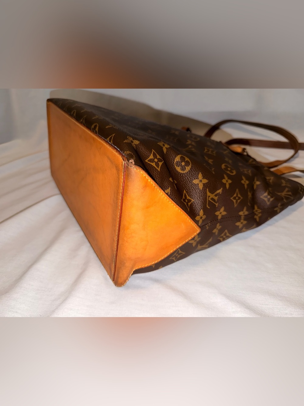 Louis Vuitton Monogram Cabas Mezzo Tote Shoulder Bag Brown - Picture 6 of 15